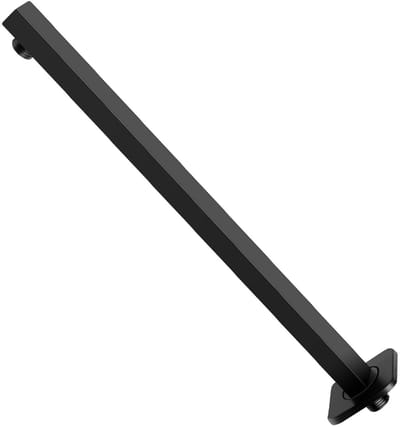 Dailygoods- Douchekopverlenging 40 cm - Zwarte Douchearm - Geschikt voor Regendouchekop - Badkamerinstallatie - Duurzaam Roestvrij Staal - Verbeterde Douche-ervaring
