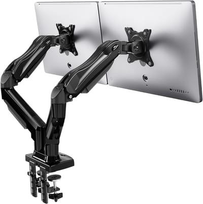 SCH® Monitor Arm 2 Schermen - Monitor Arm - Zwart - ‎41cm x 31cm x 18cm
