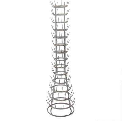Clayre & Eef Mokkenrek Ø 41x148 cm Grijs Metaal