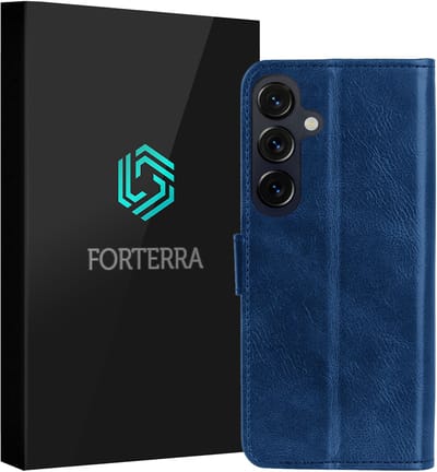 Hoesje Geschikt voor Samsung Galaxy S26 - Luxe Bookcase - Walletcase Hoes - Portemonnee - Cover - Donkerblauw