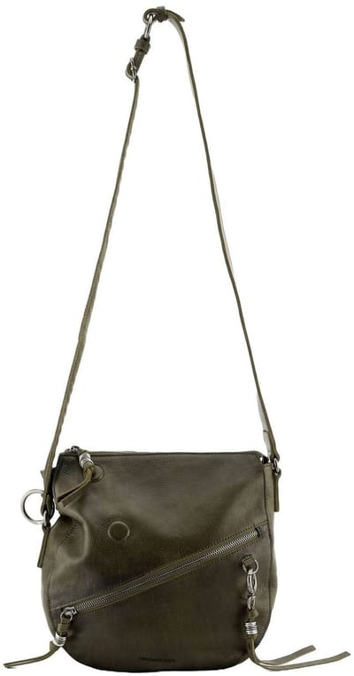 FREDsBRUDER Leren schoudertas My Forever Friend Midi Shoulderbag Khaki Green kaki
