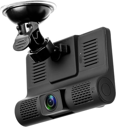 USB Dashcamera - Zwart - 10,2 cm (4 inch) - Drie Camera's met 1080P Resolutie - Voor Auto's