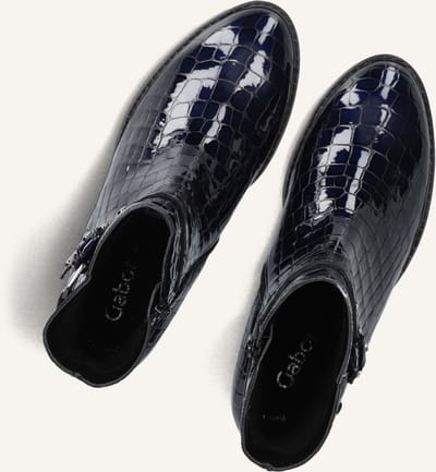 Gabor 512 Enkellaarsjes - Enkelboots met rits - Dames - Blauw - Maat 37,5