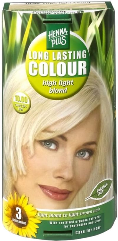Hennaplus Long Lasting Colours 10.00 High Light Blond - Haarverf
