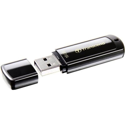 Transcend JetFlash® 350 USB-stick 16 GB Zwart TS16GJF350 USB-A 2.0