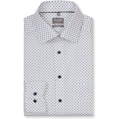 OLYMP Luxor Overhemd, Comfort Fit, New Kent, Wit