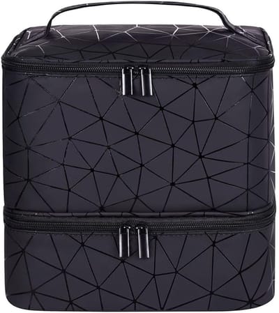 Florixa® Nagellak Koffer - Nagellak - Zwart - ‎25cm x 20cm x 24cm