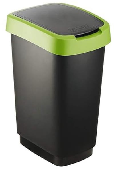Rotho Salsa - prullenbak - swingdeksel - 25L - BPA vrij - groen