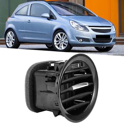 Dailygoods- Airco Vent - Compatibel met VAUXHALL CORSA D (2006-2014) - ABS - Zwart - 100% Nieuw - OEM 13203702/13365425 - Ventilatieopening