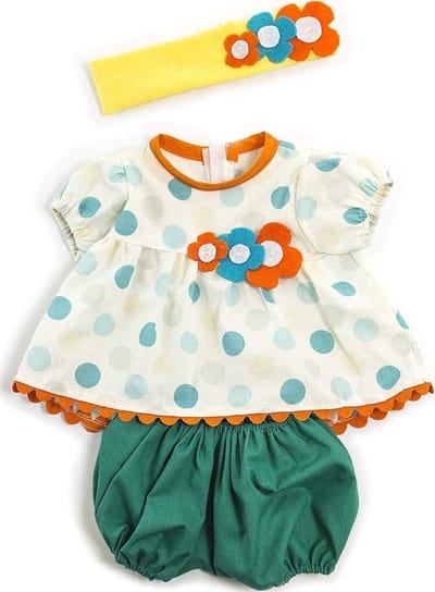 Poppenkleding Set Zomer: Blouse, Broek en Hoofdband voor Poppen 38-40 cm