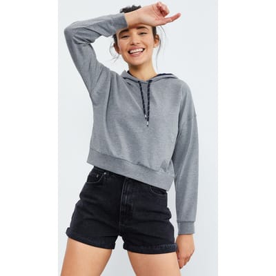 Ontspannen Hoodie Met Strikdetail