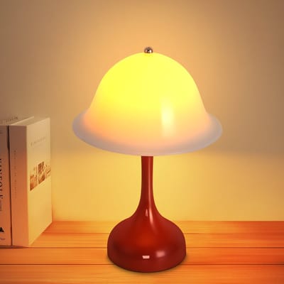 NETTLIFE Draadloze LED Nachttischlamp Rood - Touch Dimbaar 2000K-6500K - USB Oplaadbare Batterie - Modern Design - Esszimmer Slaapkamer