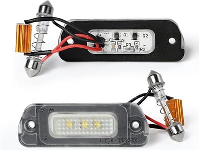 Kentekenplaatverlichting LED - Xenon Wit Lamp - Auto Verlichting - CANBUS Registratievrij - 10.4 x 8.4 cm - Wit