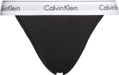 Calvin Klein dames high leg tanga (1-pack) - tanga slip - zwart