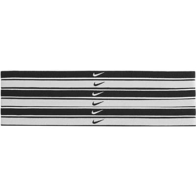 Nike Hairbands 6-Pack Swoosh Zwart/Wit/Grijs