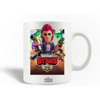 Mug en Céramique - Brawl Stars - Colt - 30cl - Compatible Lave-Vaisselle - Blanc