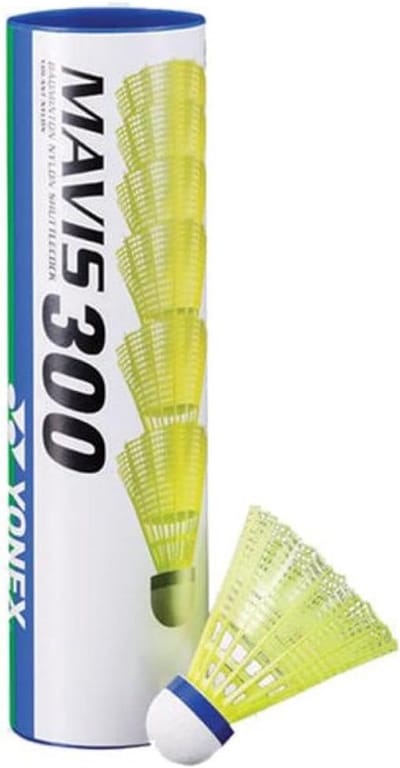 Set van 6 Hoogwaardige Nylon Badminton Shuttles - Duurzaam en Consistent
