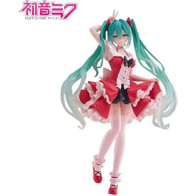 Originele Anime Figuur Hatsune Miku Lolita Mode Actie Figuur Speelgoed voor Kinderen Cadeaus Verzamelaar Model Poppen white