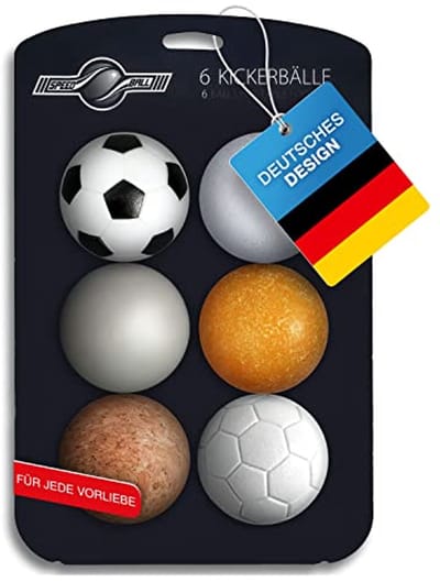 Speedball tafelvoetbal ballen set van 6 - keuze uit verschillende materialen (kurk, PE, PU, ABS) 35mm