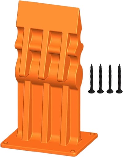 Handmatige Houtklover - Houtsplijter Gietijzer - Efficiënt Hout Splijten - Monolithisch Gietijzer - 20cm Zaagdiameter - Oranje