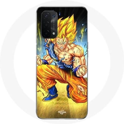 Oppo A54 5G hoesje Goku knielt op de grond
