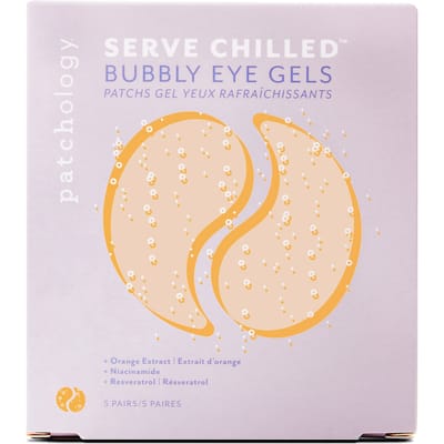 Patchology Serve Chilled Bubbly Brightening Under Eye Gels – 5 Paar Oogmaskers Met Niacinamide – Hydraterende & Verhelderende Eye Patches – Tegen Donkere Kringen, Wallen & Vermoeide Ogen – Voor Een Directe Glow & Frisse Oogopslag