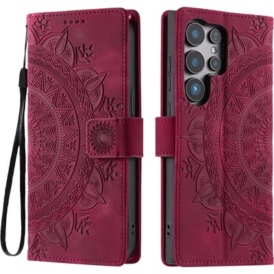 Comfycase Samsung Galaxy S26 Ultra Mandala Bookcase Roze