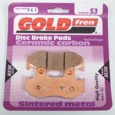 Gold Fren-remblok voor Suzuki Burgman 400 scooter, bouwjaar 2001 t/m 2006, achterzijde, nieuw