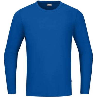 Jako Organic T-Shirt Met Lange Mouwen - Royal | Maat: S