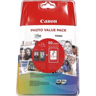 Canon Inktcartridge PG-540L / CL-541XL photo value pack Zwart + 3 kleuren Multipack