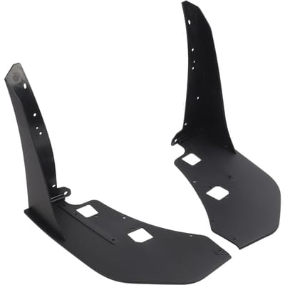 Set van Voorbumper Hoekspoiler Zwart Botsing Voorkomen Voorzijde Hoek Winglet voor Mustang GT500 2014 tot 2021 black