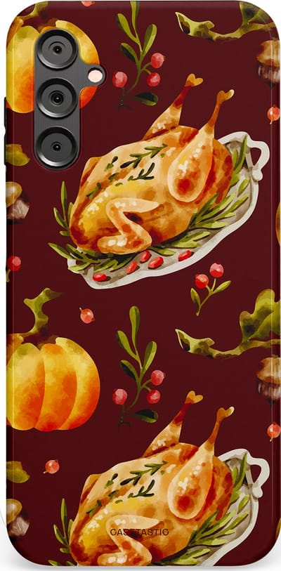 Casetastic Hoesje Geschikt voor Samsung A14 (5G/4G) - Stijlvolle Beschermende Duo-layer Case - Overvloed