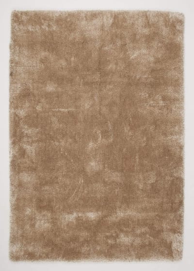 DÉJA Living Vloerkleed 80x150cm - Hoogpolig Beige Stof - Lavar