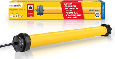Rolluikmotor voor 60 mm buisassen - Mechanische eindpositie-instelling - Geschikt voor tot 4 m²