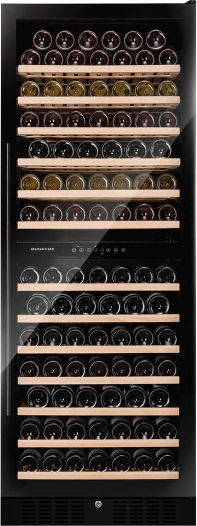 Dunavox Grande-108 Wijnkoelkast DX-108.330DB 2 Zones Zwart Zwart