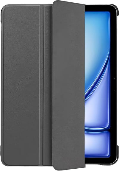 Just in Case tablet Hoes geschikt voor iPad Air 11 inch (M4 2026 / M3 2025 / M2 2024) - TriFold Bookcase - Grijs