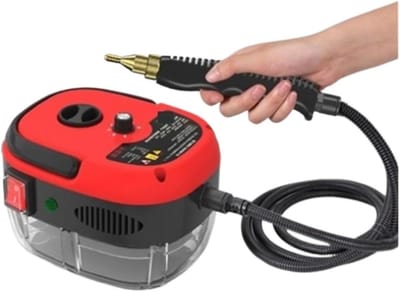 Stoomreiniger - Hogedrukreiniger - Grondig Reinigen - 2500W Krachtig Vermogen - 900 ml Capaciteit - Rosso