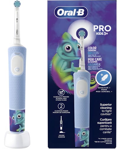 Oral-B Vitality Pro D103 Kids Kameleon - Elektrische Tandenborstel - 7600 bewegingen - 2 borstels- Timer & stickers