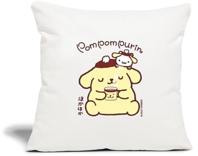 Pompompurin Drinkt Koffie Met Muffin Sierkussenhoes, 45 x 45 cm