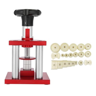 Dailygoods - Schroeftype Horlogepers - Horlogereparatie Gereedschap - Veilig sluiten - 20 Matrijzen - Professioneel gebruik - Geschikt voor horloges