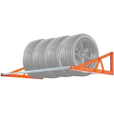 VEVOR Bandenrek Garagestelling Wandmontage 787-1440 mm Verstelbaar, Q235 Zwaar Stalen Bandenrek voor Standaardbanden (R355,6 tot R508 mm), Max. Draagvermogen 181 kg