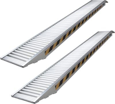 TRUTZHOLM - Heavy-Duty Oprijplaten Set - 265 cm - 3.300 kg - Aluminium - 35 cm Breed - Professionele Laadkleppen Bouwmachines (2 stuks)