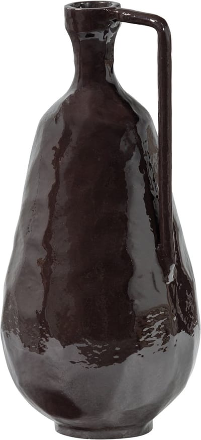 WOOOD Indre Vaas Decoratie - Aluminium - Bruin - 36x18x16 cm