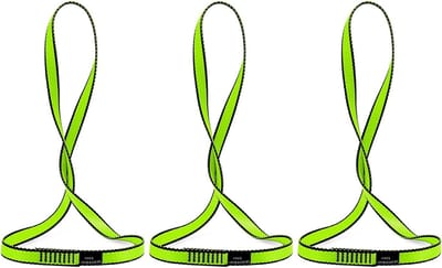 Klimmen Sling Runner - Klimband Singelband - Outdoor Klimmen Abseilen - CE2008 EN566 Gecertificeerd - 18mm 23KN - Groen