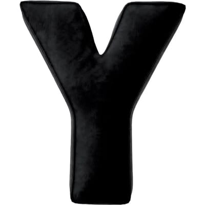 Kussen letter y Yellow Tipi Posh Velvet