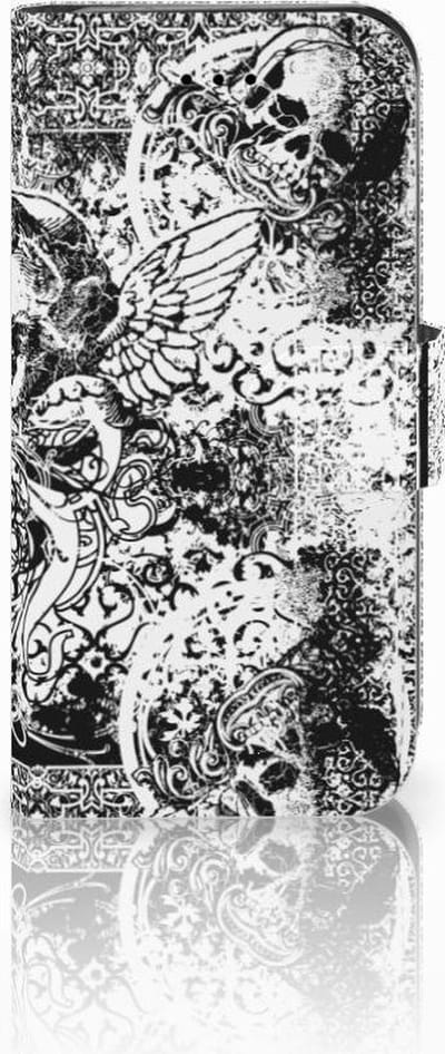 Telefoonhoesje met Naam iPhone 7 | 8 | SE (2020) | SE (2022) Skulls Angel