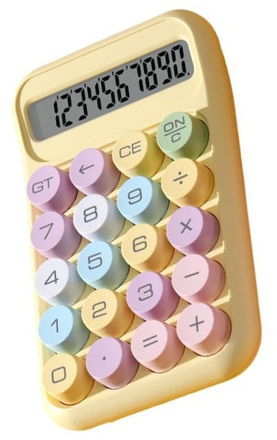 Dailygoods - Wetenschappelijke Rekenmachine - Draagbaar - Grote Knoppen - Gemakkelijk in gebruik - Mechanische Rekenmachine - Examens en boekhouding -