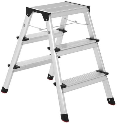 Vouwbare Aluminium Ladder met Antislip Treden - Multifunctionele Trapladder tot 150 kg