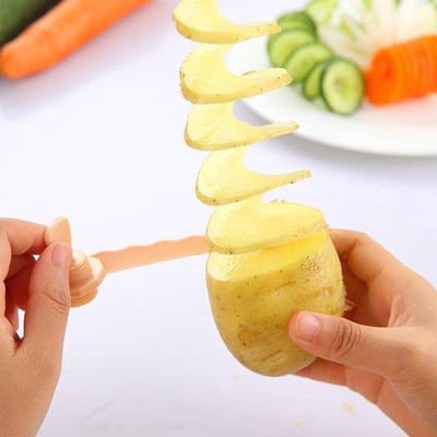 *** Aardappel Twister - Maak perfecte spiraalsnijders met deze handige Keukenaccessoires - Must-have Keukengadgets! - van Heble® ***