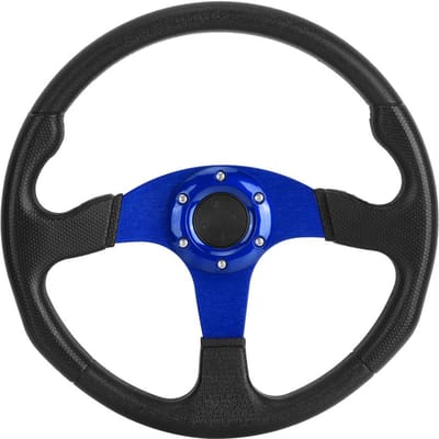 350mm14in Raceauto Sport Stuurwiel Diep Schotel 6 Bouten Universeel Gemodificeerd AccessoireBlauw blauw